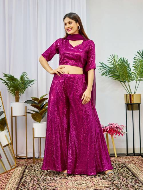 DELPHARD FASHION Women's Silk Semi-Stitched Lehenga Choli (DS005 Janjar  Lehenga Choli_Purple_Purple_Free Size) : Amazon.in: Fashion