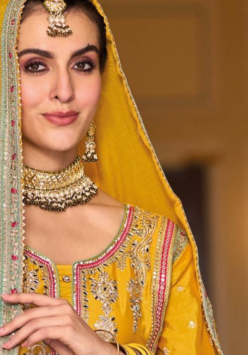 Buy Bollywood Collection Georgette Anarkali Salwar Suit Bridal Wedding  Ceremony Punjabi Muslin Eid 846 8 at Amazon.in